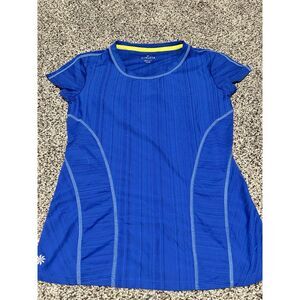 Athleta XXS shirt top t workout blue exercise‎ D35